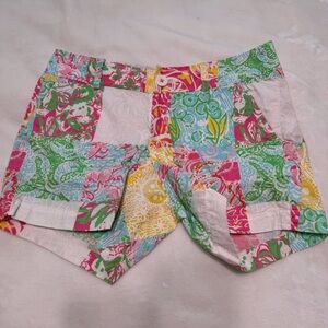Lilly Pulitzer Callahan Shorts in Multi Print Patchwork